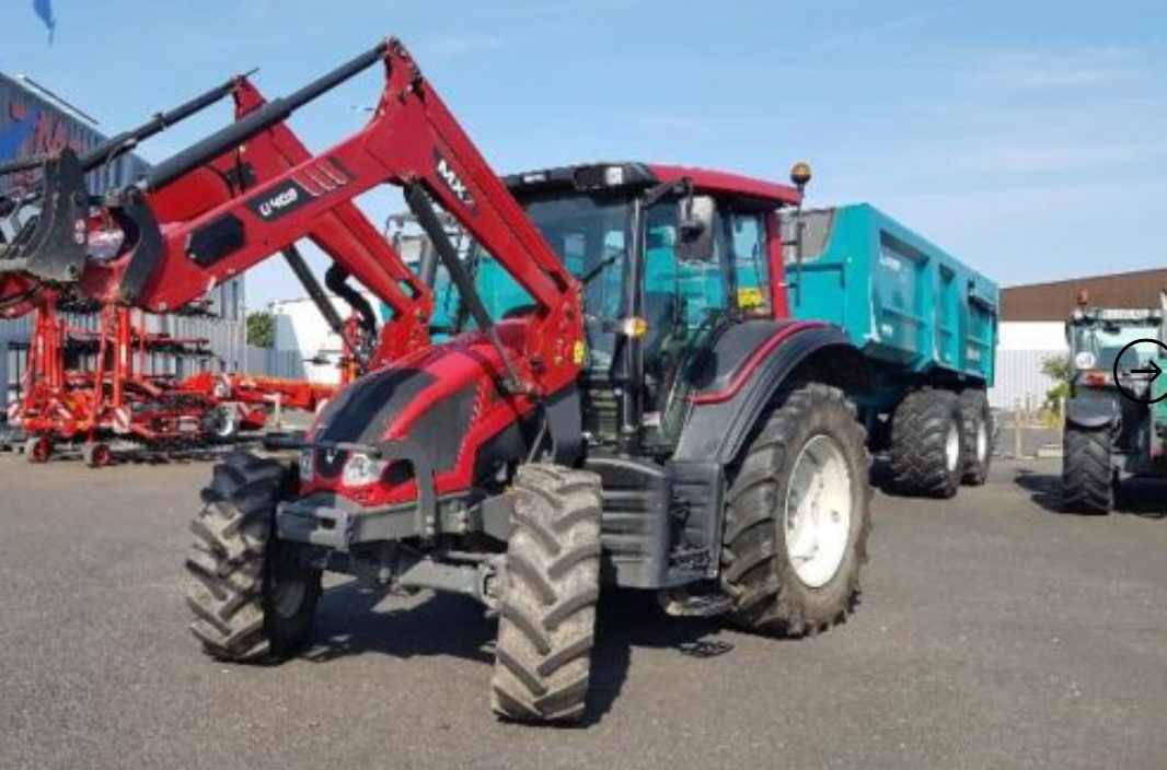Équipement agricole Valtra N103 – 2016 – 100ch – 2 473h