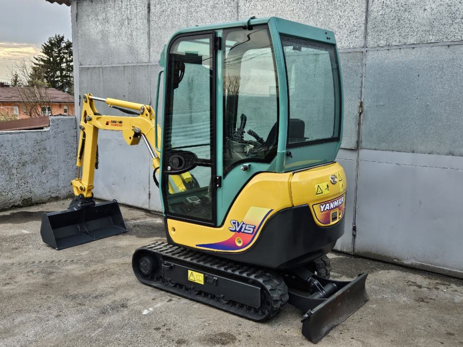Mini-Pelle Yanmar SV15 – 2013 – 1,58T – Révisée, Cabine Chauffée, Garantie