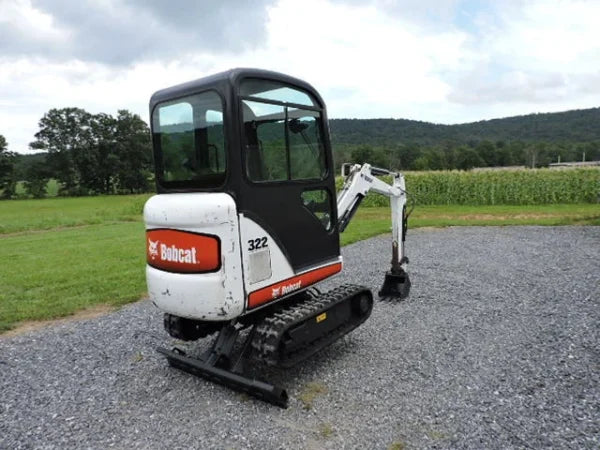 Mini-Pelle Bobcat 322G – 2005 – 1,6T – Cabine Chauffée, 3 Godets, Révisée