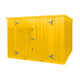 Conteneur démontable 10 pieds jaune – double porte latérale 3 m
