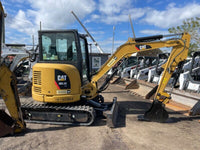 Mini-Pelle Caterpillar 303.5ECR – 2015 – 3,5T – Cabine Climatisée, Révisée, 3 Godets