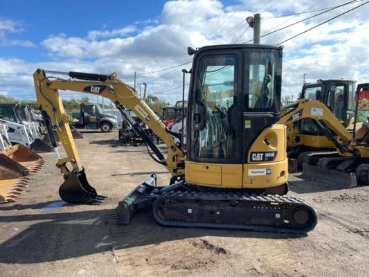 Mini-Pelle Caterpillar 303.5ECR – 2015 – 3,5T – Cabine Climatisée, Révisée, 3 Godets
