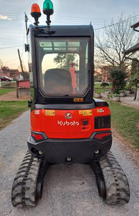Mini-Pelle Kubota U27-4 – 2017 – 2,7T – Révisée, Cabine Chauffée, 3 Godets