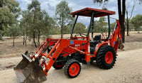 Tractopelle Industriel Kubota B21 – 21 CV – 4x4 – 1 614 h – Compact et Robuste